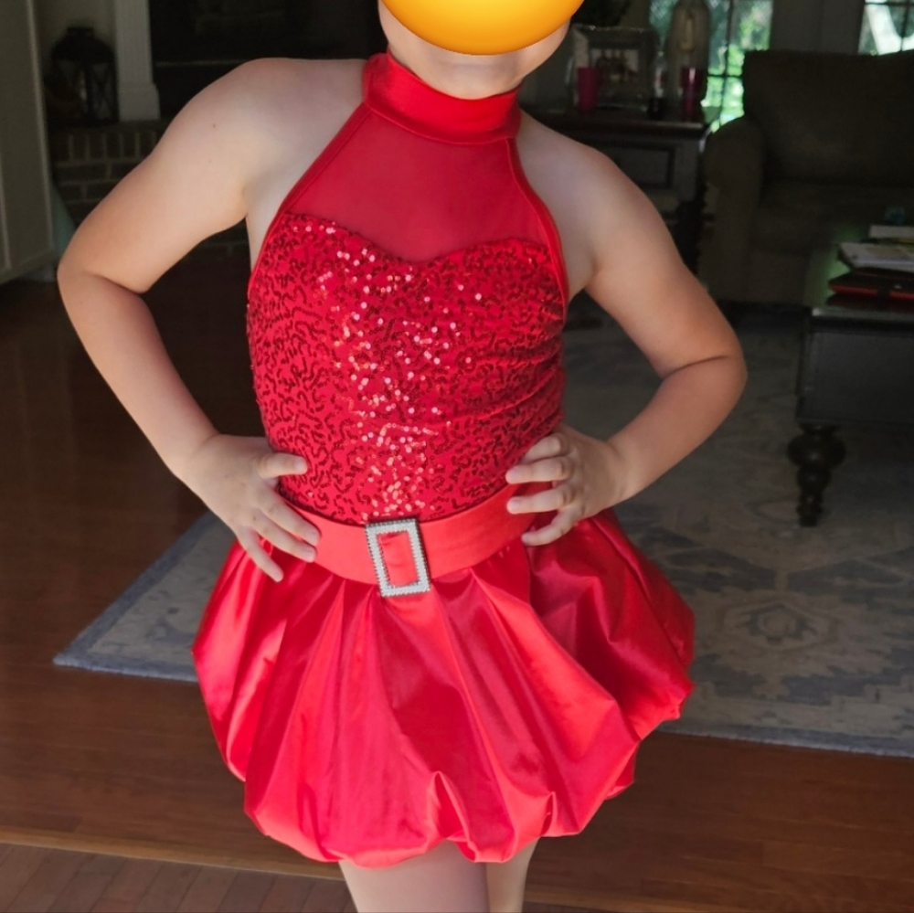 Sassy red jazz dress